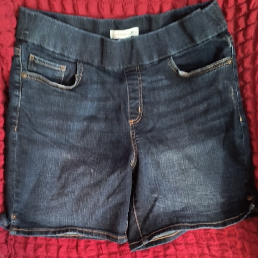 Liz Claiborne Navy Denim Shorts